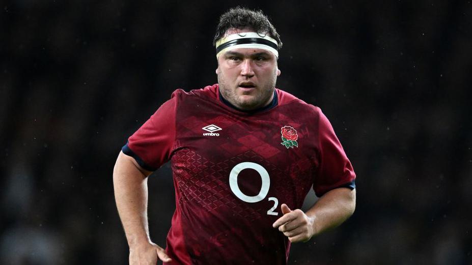 Jamie George playing for England