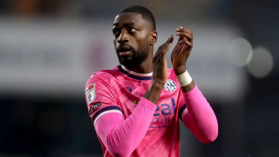 West Bromwich Albion defender Semi Ajayi applauds fans