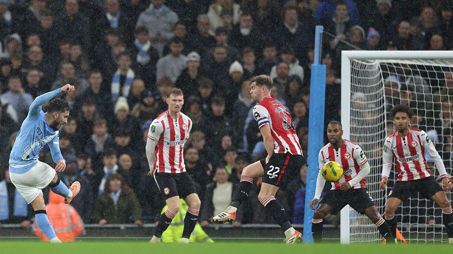 Rayan Cherki scores for Man City