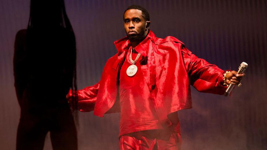 Sean "Diddy" Combs appears on stage 