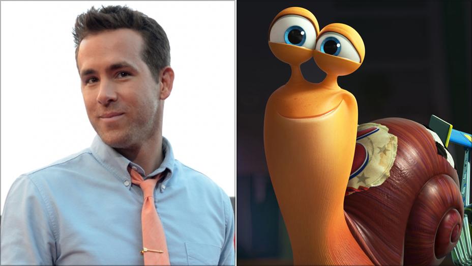 Ryan Reynolds and his character in Turbo