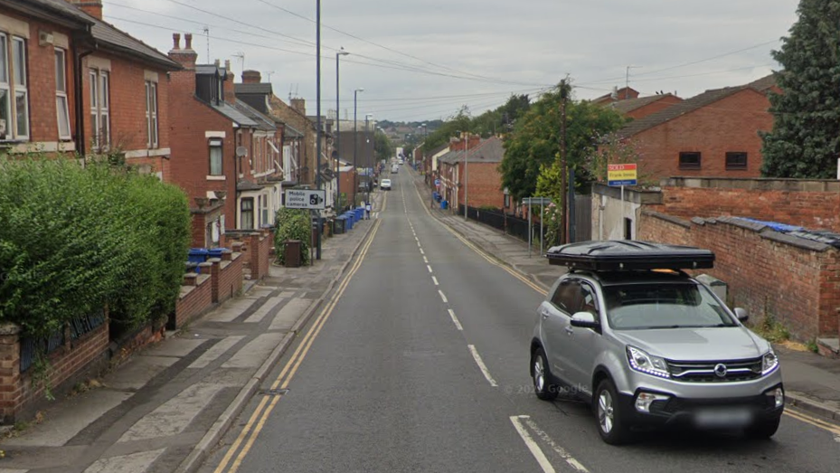 Google street view of Abbey Street in Derby