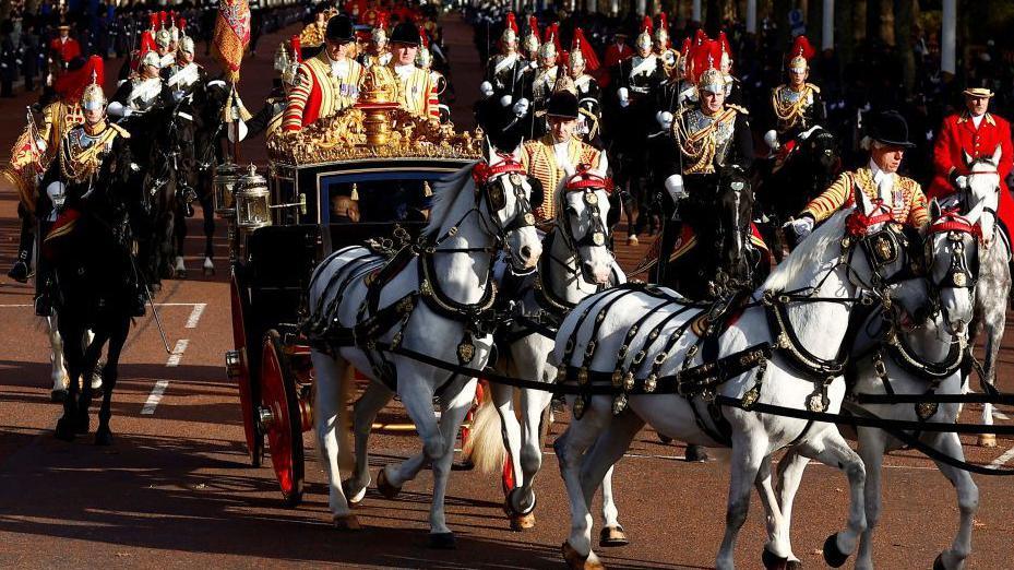 State visit parade up The Mall