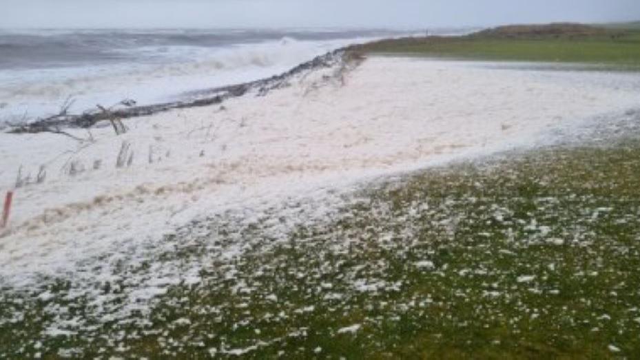 Foam at Golspie Golf Club