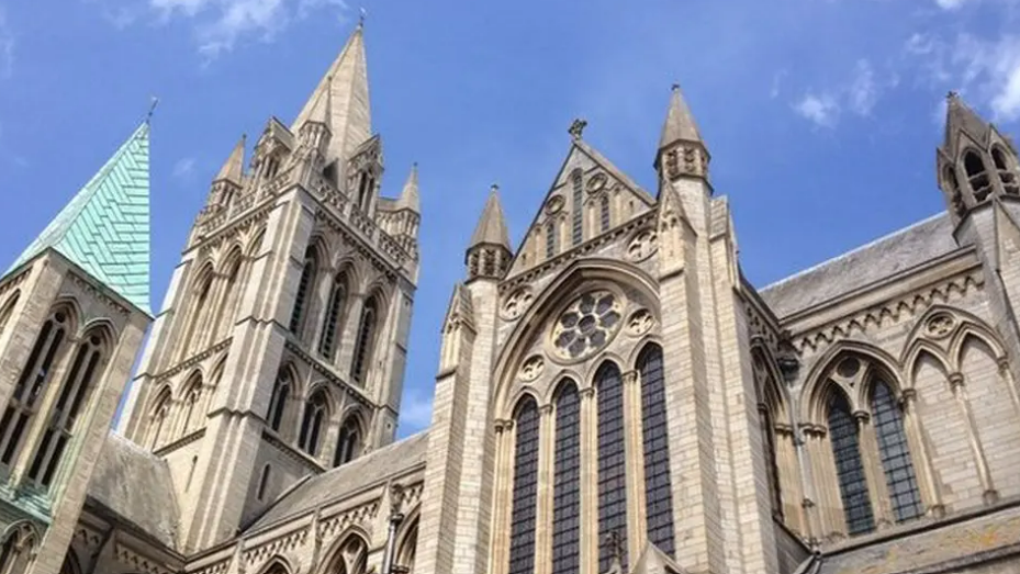 Truro Cathedral on a sunny day.