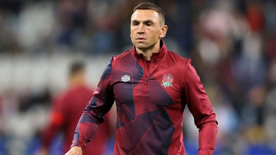 Kevin Sinfield in England tracksuit