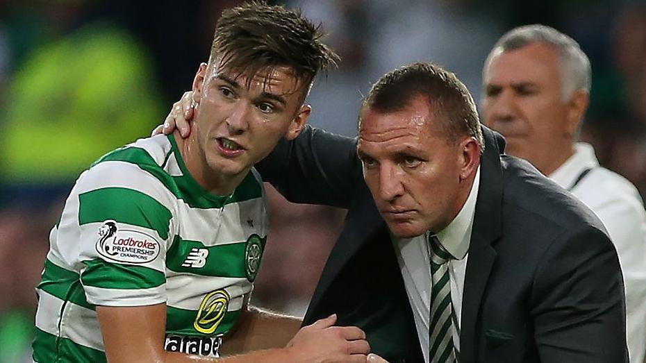 Brendan Rodgers and Kieran Tierney