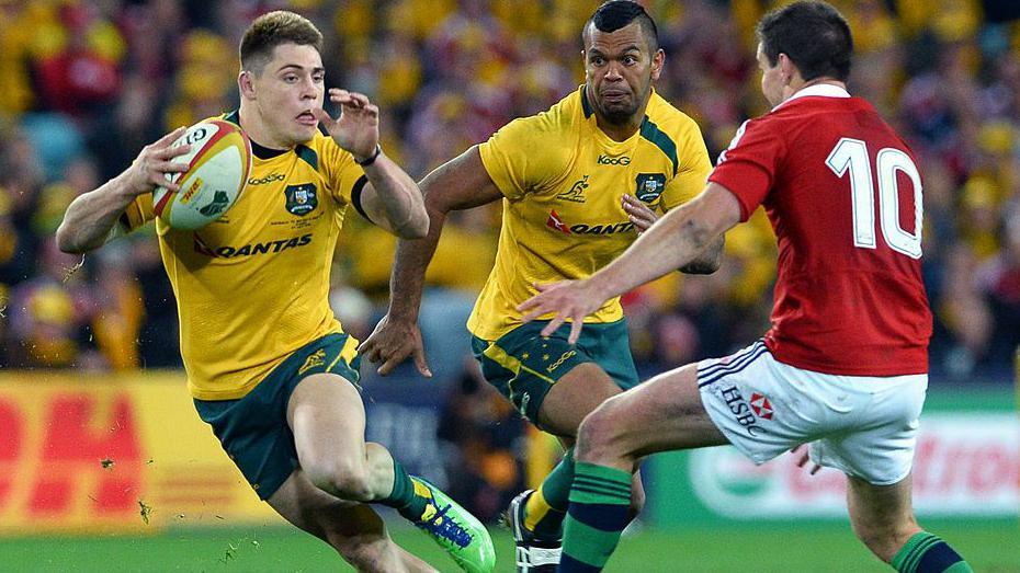 James O'Connor playing against the Lions in 2013