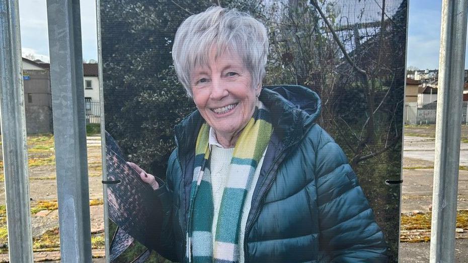 A portrait of Jeanette Warke, project manager of Cathedral Youth Club in the city's Fountain Estate