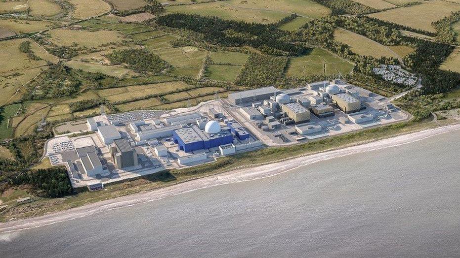 An artist's impression of Sizewell C nuclear power station