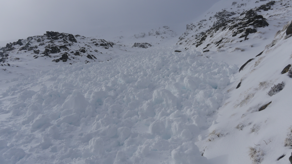 Avalanche debris