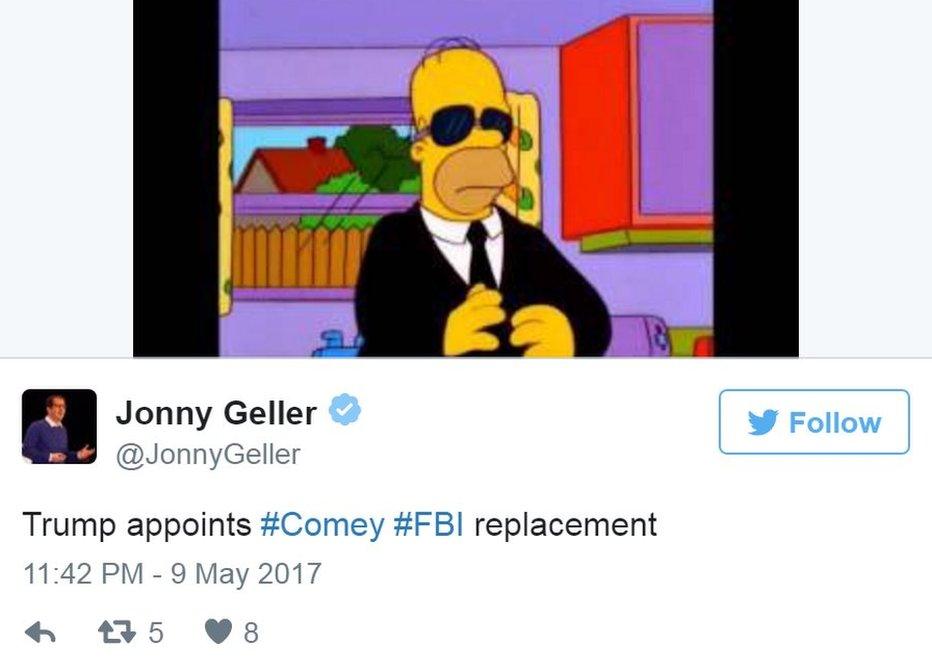 Screen grab of tweet by @JonnyGeller