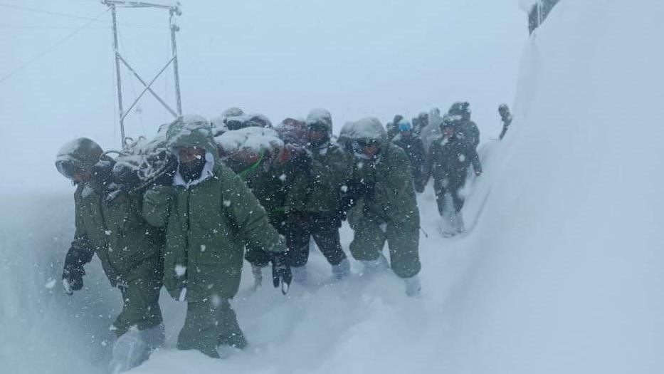 Thirty-two workers  have been rescued and moved to an army camp 