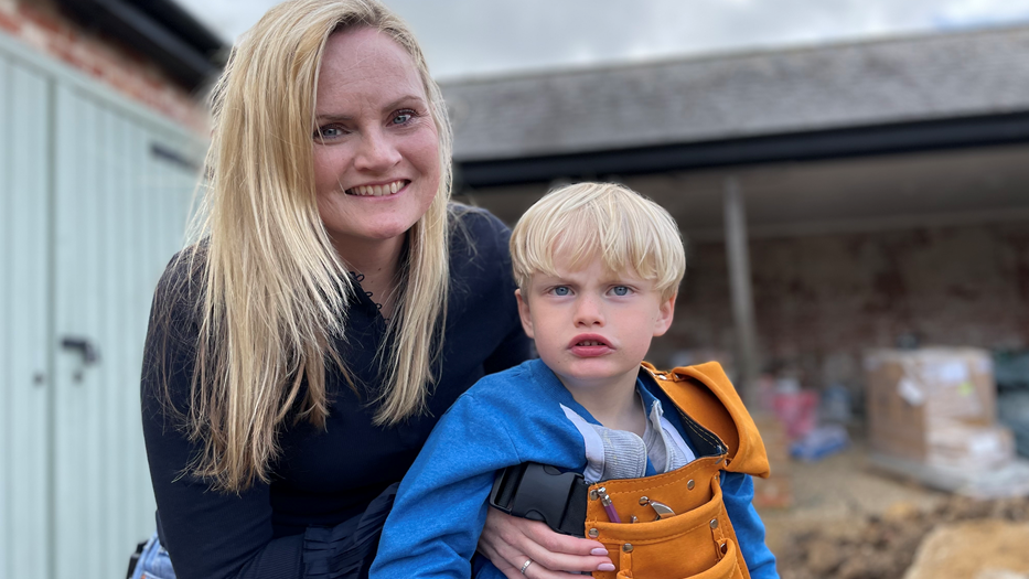 Rachel and her son Austin