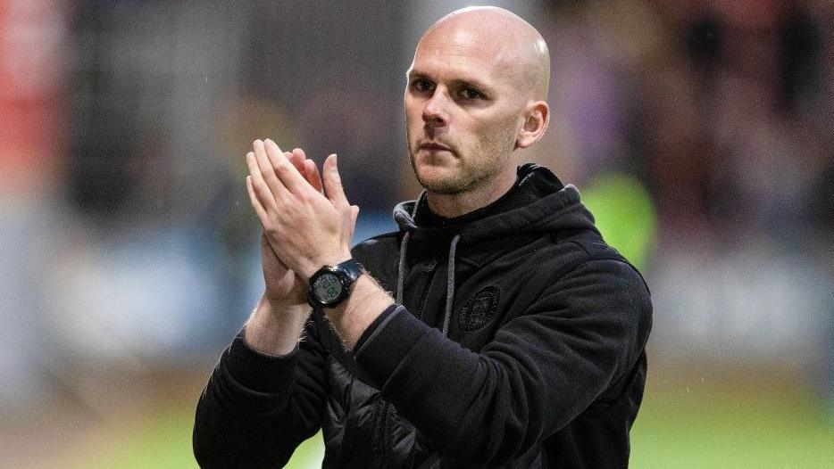 St Mirren Interim Manager Craig McLeish at full time during a William Hill Premiership Playoff Final First Leg match between Partick Thistle and St Mirren at The Wyre Stadium at Firhill, on May 21, 2026, in Glasgow, Scotland