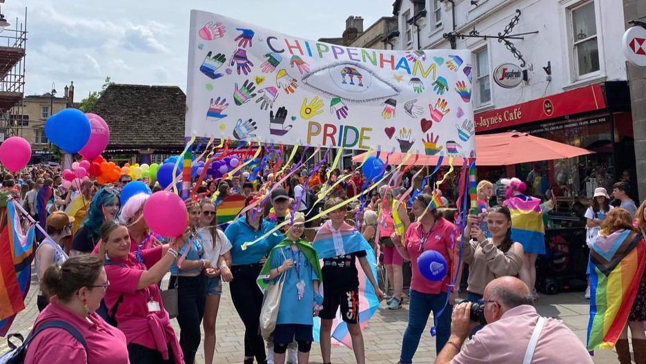 Chippenham Pride march 2023