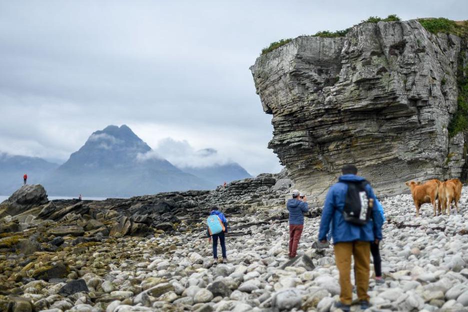 Tourists on Skye