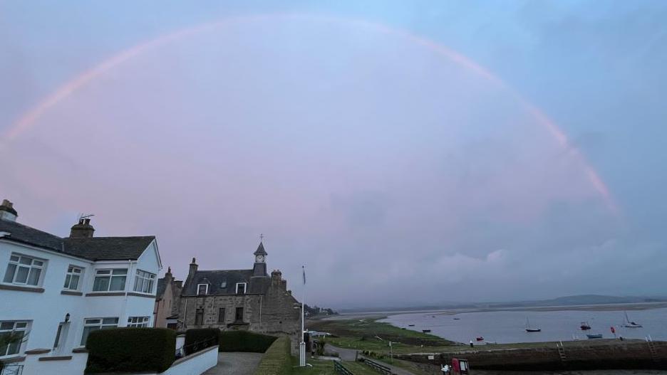 A rainbow at Findhorn