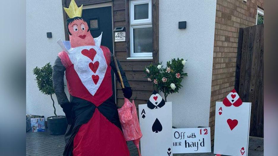 Queen of Hearts from Alice's Adventures in Wonderland called Off with her Hay'd