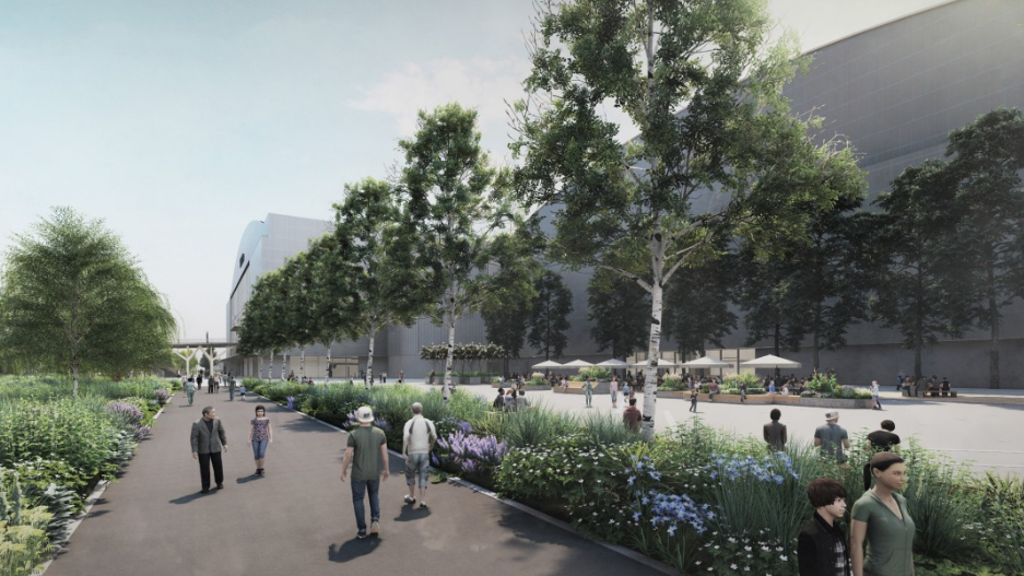 An artist's impression of the North Promenade 