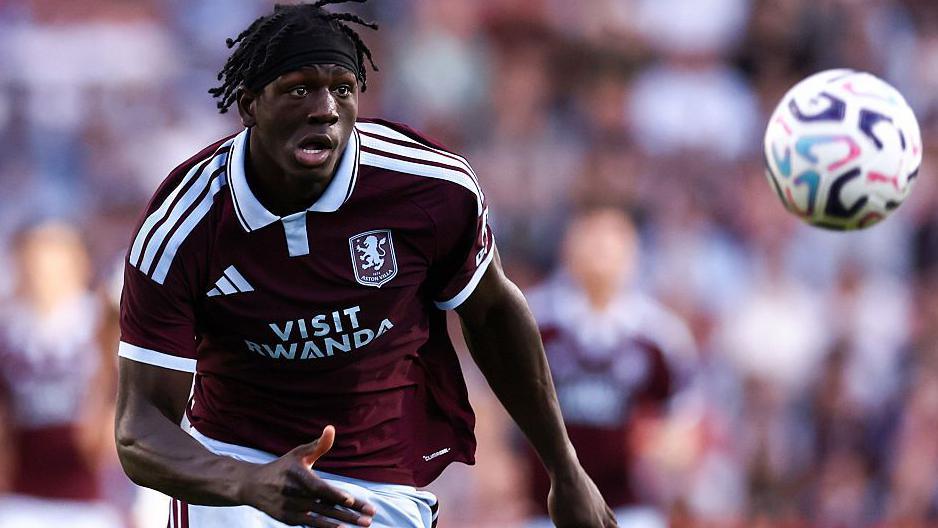 Brian Madjo of Aston Villa during the pre-season friendly between Aston Villa and Real Sociedad