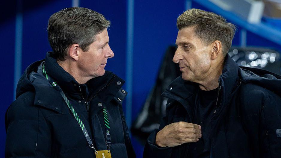 Oliver Glasner and Steve Parish