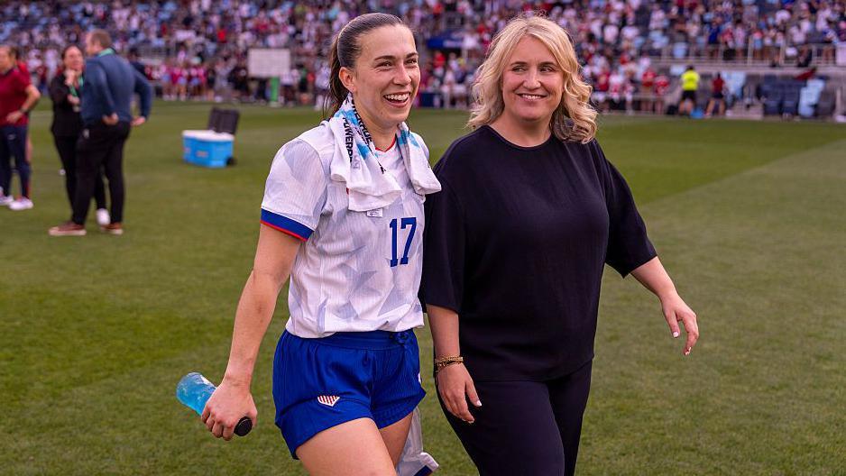 Sam Coffey and Emma Hayes