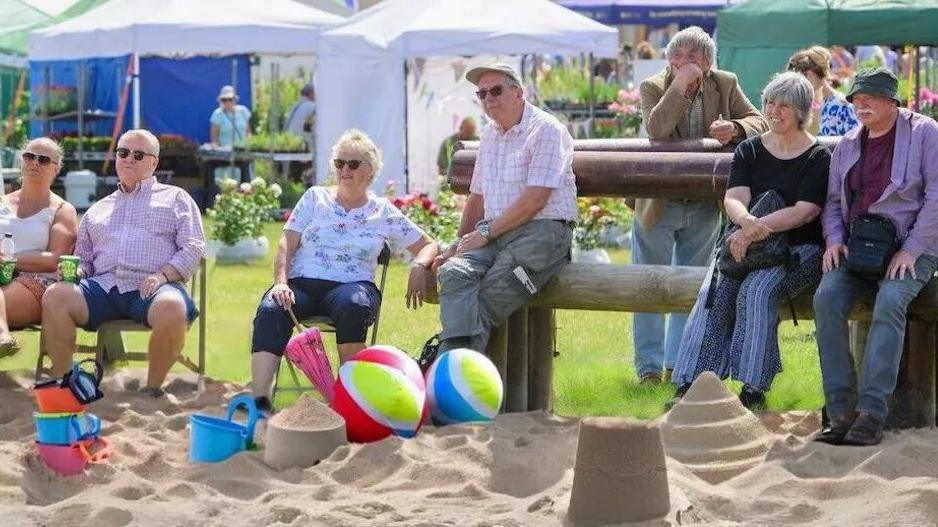 A computer-generated image showing how the new beach will look at the Lincolnshire Show