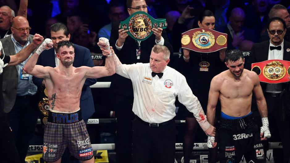 Josh Taylor won the first fight with Jack Catterall on a split decision