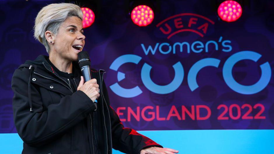 Sue Smith, who won 93 caps for England, has worked as a co-commentator and pundit covering men's and women's football for TV and radio since ending her playing career in 2016