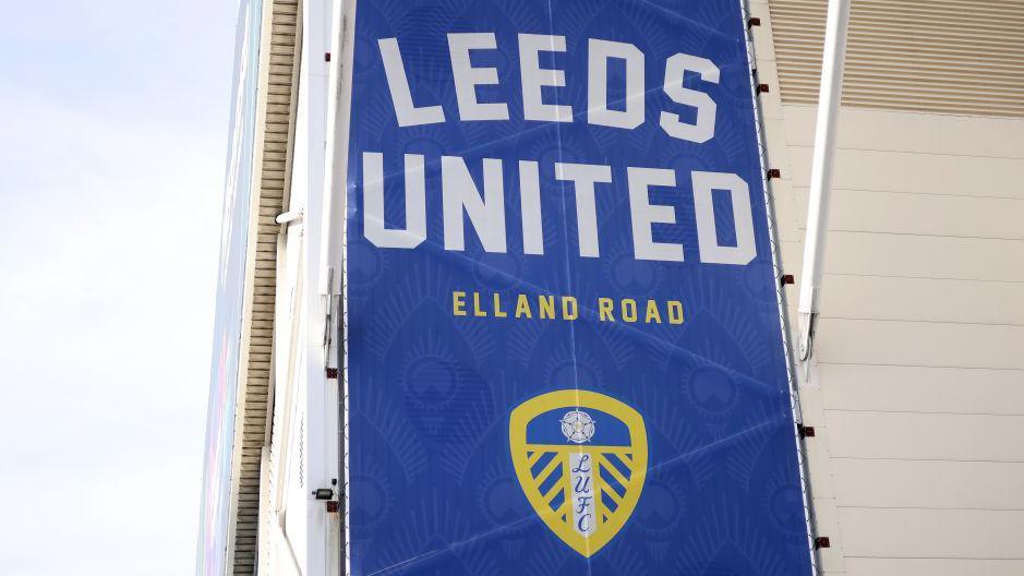 Leeds United banner at Elland Road