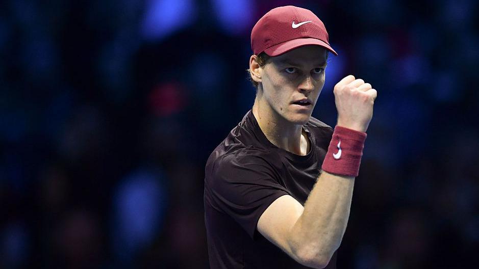 Fist pump from Jannik Sinner