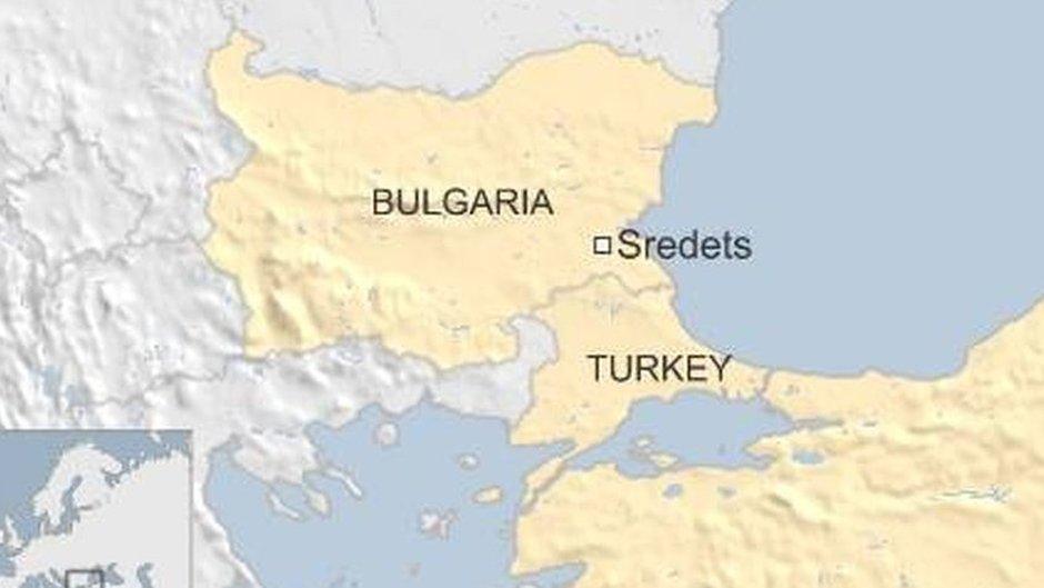 Map of Bulgaria and Turkey showing town where Afghan migrant was shot dead - 16 October 2015