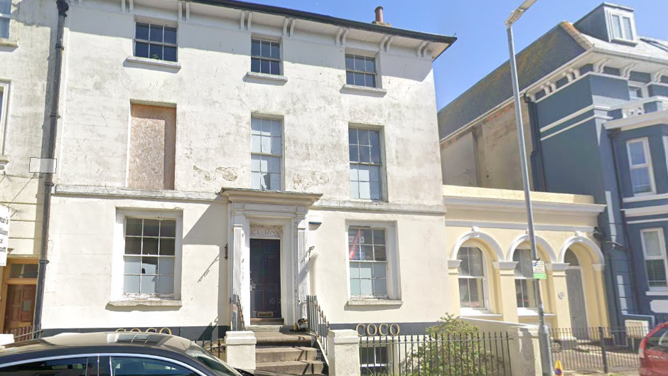 The Grade II-listed building in Cheriton Place, Folkestone, is a Georgian townhouse design.