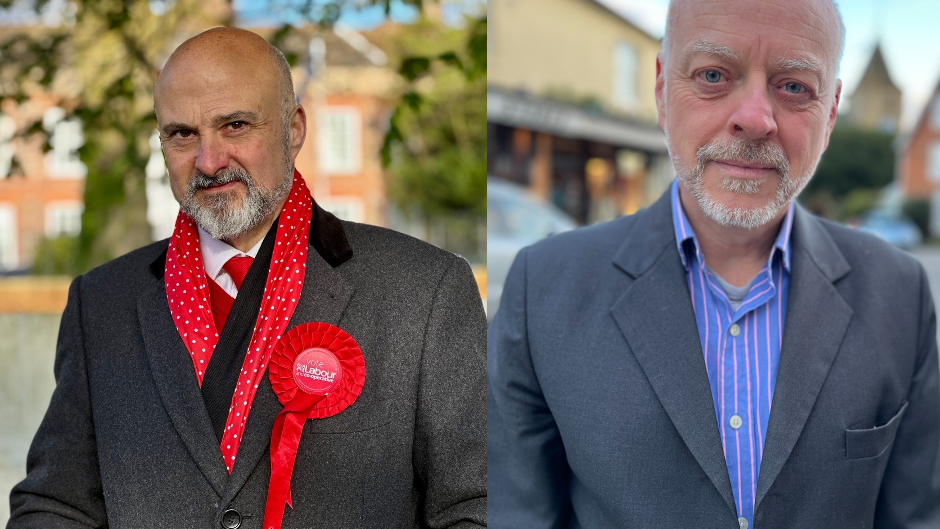 Paul Richards and Jonathan Kent, the Labour and Green Party candidates for Sussex PCC