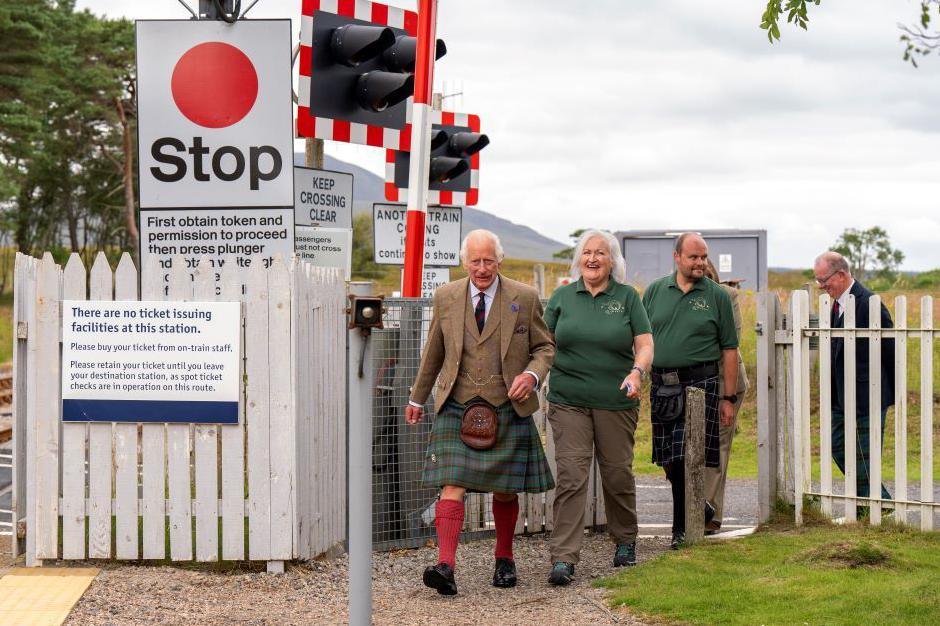 King Charles on his visit to Forsinard in the Flow Country