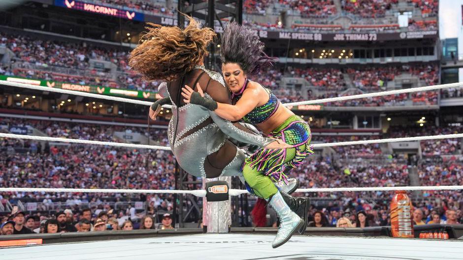 Nia Jax and Bayley