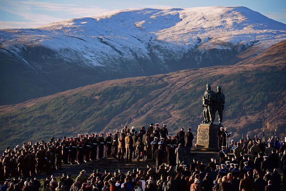 Remembrance Sunday service at the memorial