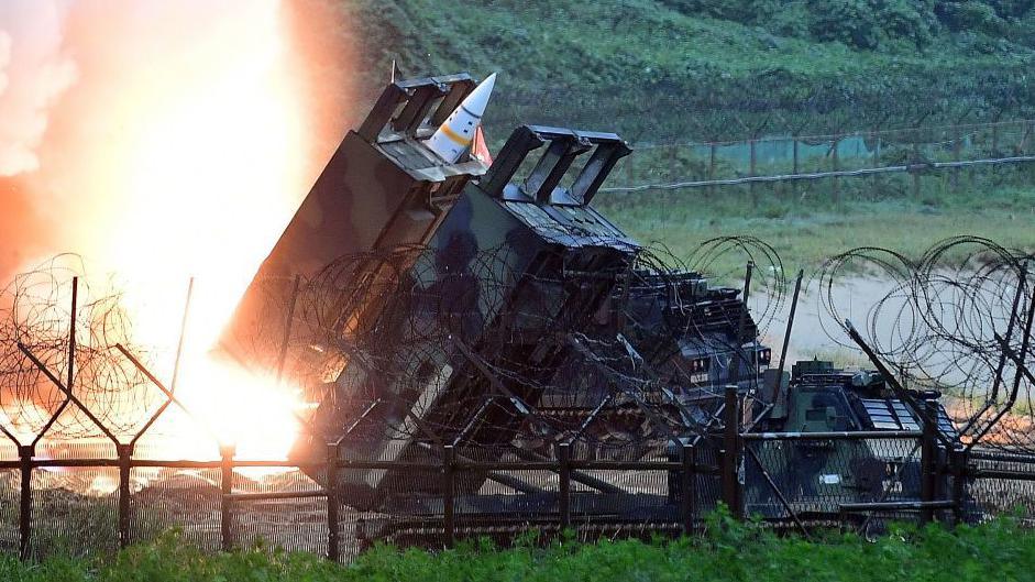 A file pic showing an exercise for the Atacms missile in South Korea in 2017