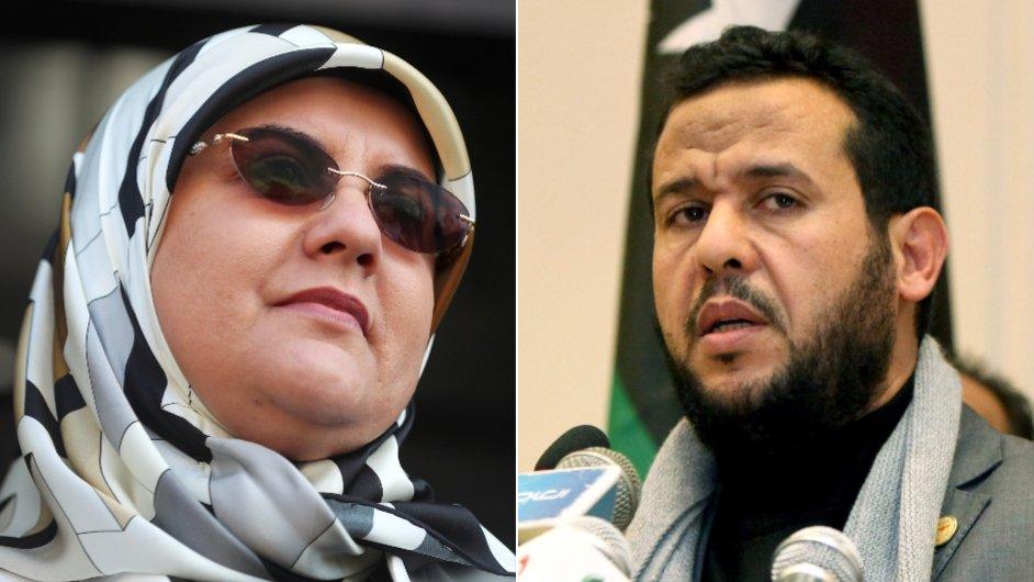 Abdul Hakim Belhaj and Fatima Boudchar