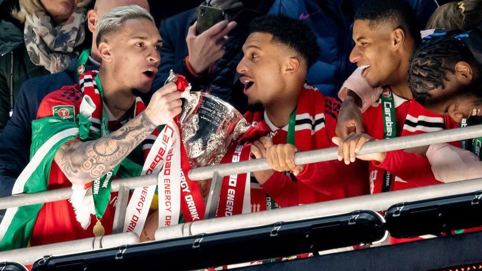 Antony with the Carabao Cup