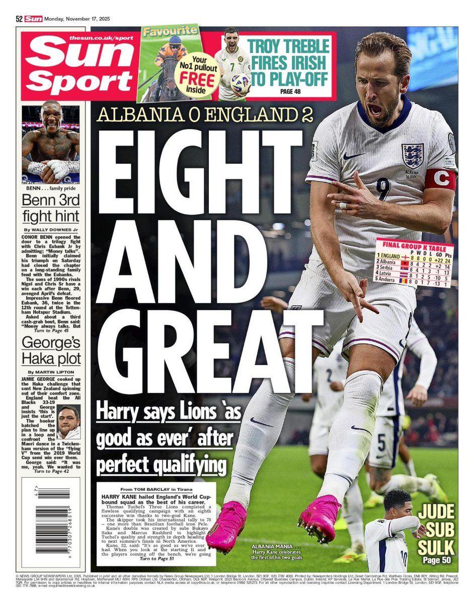 Sun back page