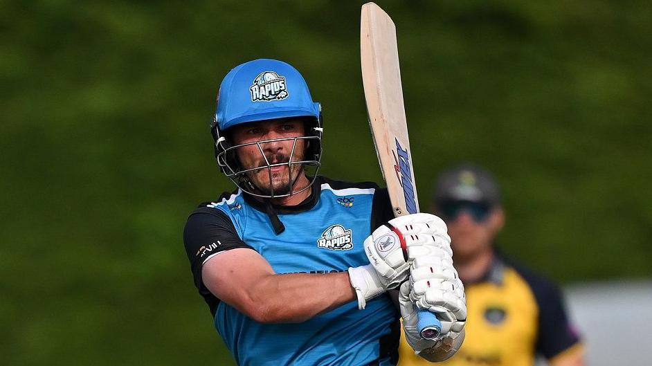 Rob Jones watches after playing a shot against Glamorgan
