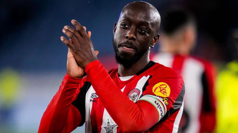 Yoane Wissa applauds Brentford fans