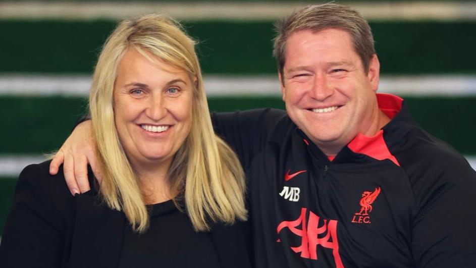 Emma Hayes and Matt Beard