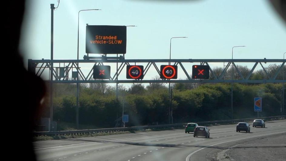Smart motorway signs