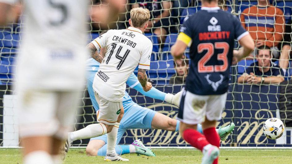 Partick Thistle's Robbie Crawford scores