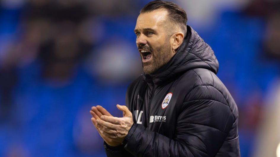 Assistant head coach Martin Devaney of Barnsley looks on during the Sky Bet League One match between Shrewsbury Town and Barnsley at Croud Meadow on February 13, 2024 in Shrewsbury, England