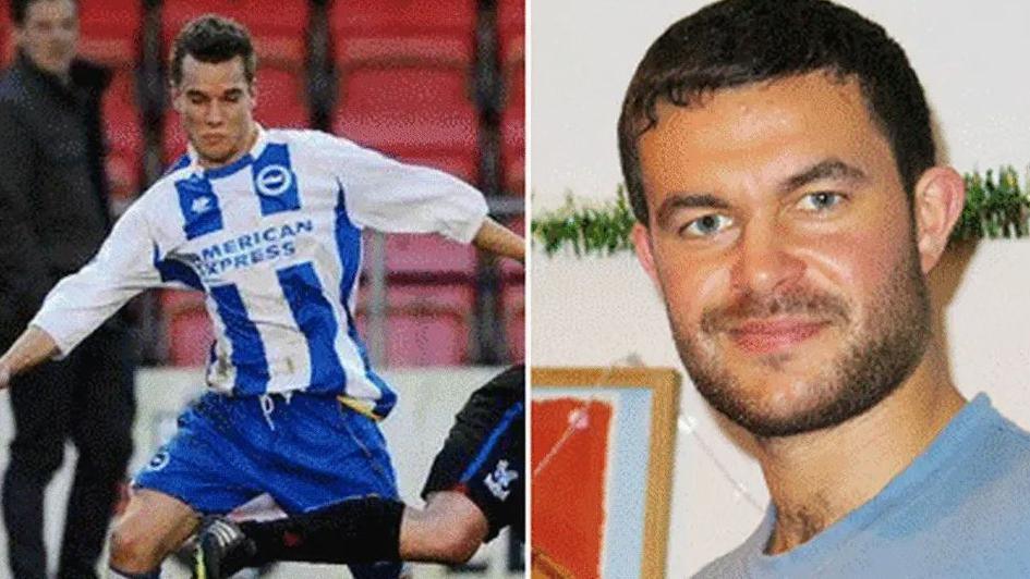Photos of Worthing United FC players Jacob Schilt and Matthew Grimstone who were killed when a Hawker Hunter jet crashed on the A27 during the Shoreham Air Show in August 2015