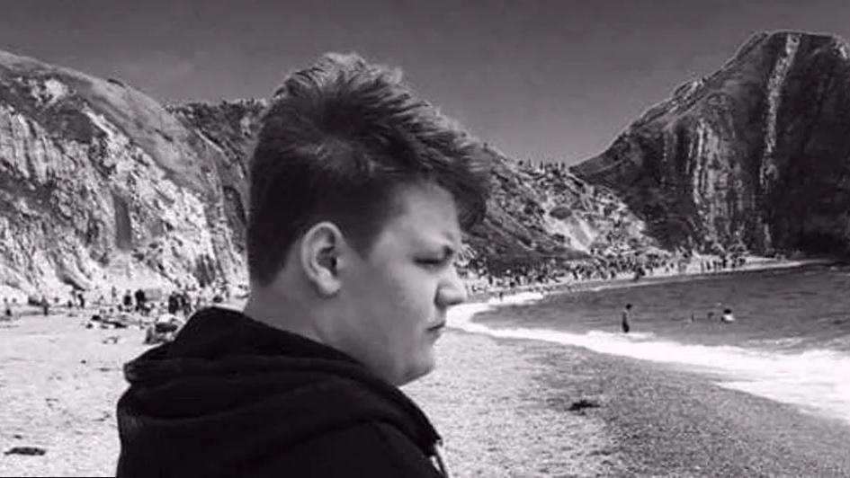 Young man at a beach